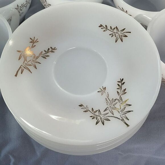 Vintage Federal Glass Golden Glory Tea Service - Picture 4 of 9